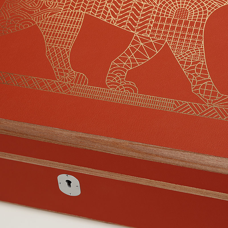 Amalthee Panthera Deco watch box, large model | Hermès USA